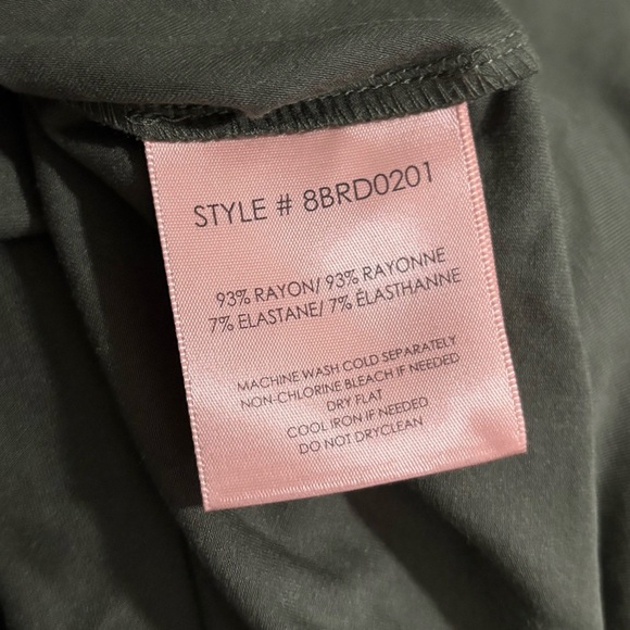 NWT BADGLEY MISCHKA Women’s Olive Midi Dress - Picture 12 of 14